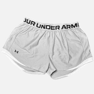 Under Armour Women's Athletic 3" Play Up 2.0 Athletic Shorts Gray Black Size S